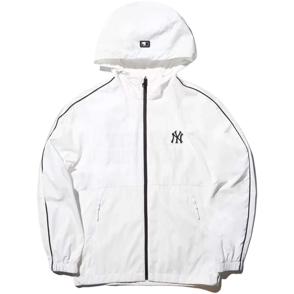 New MLB Jackets Coats Unisex Ivory White 3AWJV0743-50IVS