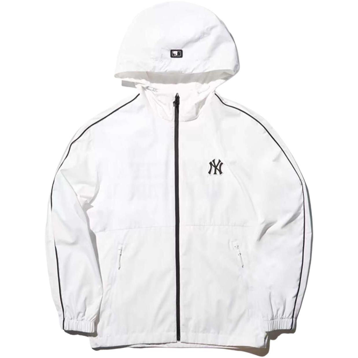 

New MLB Jackets Coats Unisex Ivory White 3AWJV0743-50IVS L