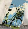 Vintage Daisy Bike Beach Towel Patterned Sunscreen And Windproof Suitable For Swimming Pool Camping Travel Blanket