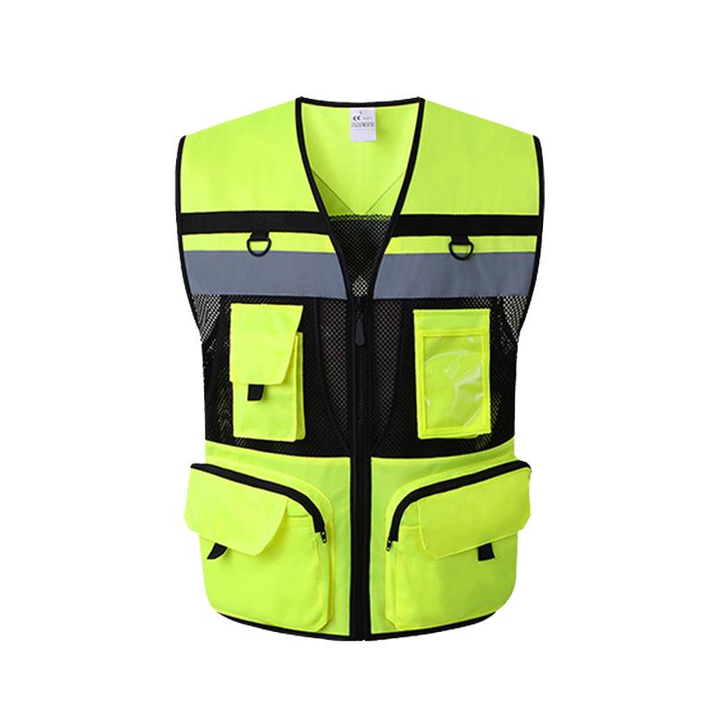 

Xinghua Reflective Safety Cycling Vest - Fluorescent Apparel for Traffic and Sanitation Use S