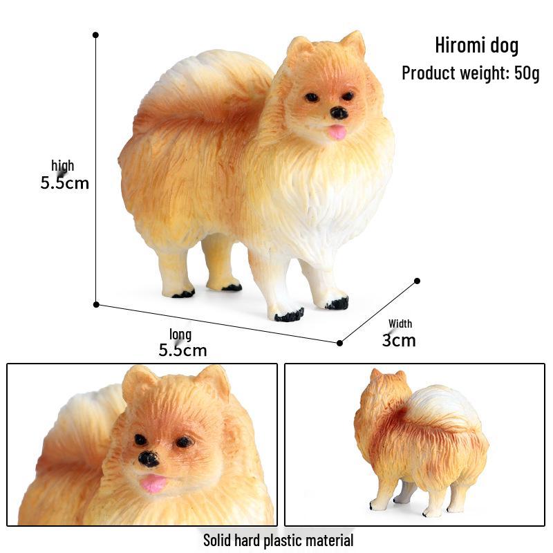 Pomeranian Dog Model Toy - Children s Gift & Car Decoration