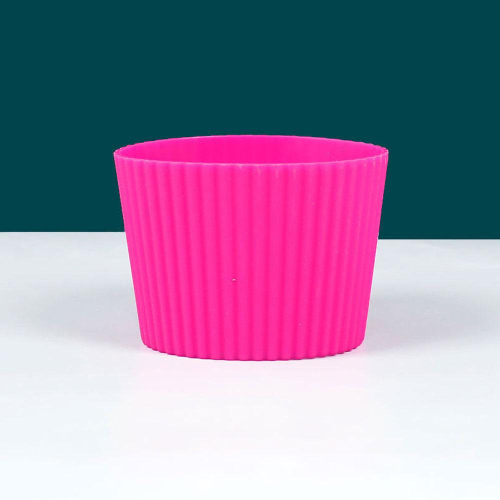 Silicone World Silicone Anti scalding Anti Slip Coffee Cup Cover Universal Tapered Thread Cup Sleeve Mug Ceramic Glass Cup Cover