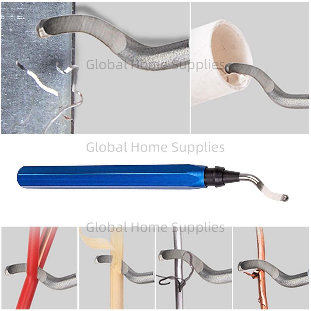 30pcs Deburring Tool Kit HSS Deburr Blades Set with a Swivel Handle Rotary Deburring Cutters for Metal Wood Plastic Fiberboard