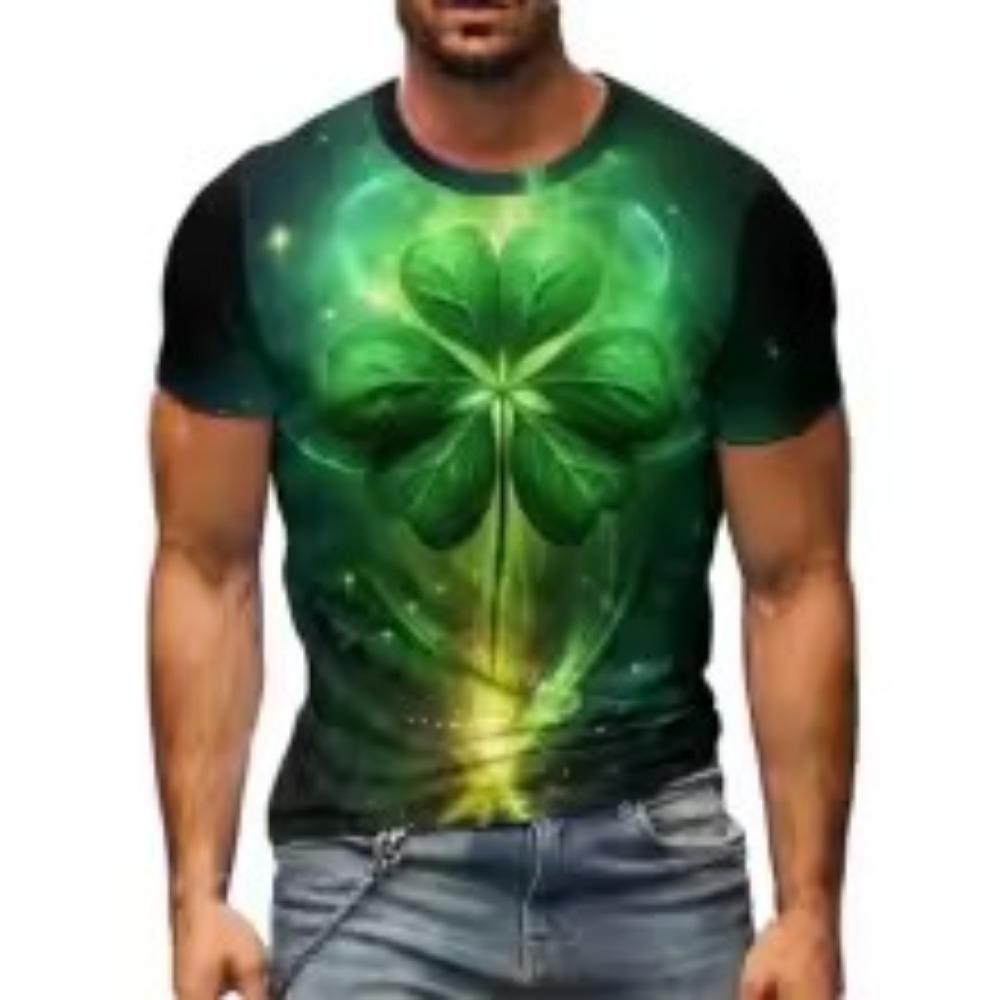 Summer Men's 3D Digital Print T-Shirt - Bold Skull Demon Pattern Print