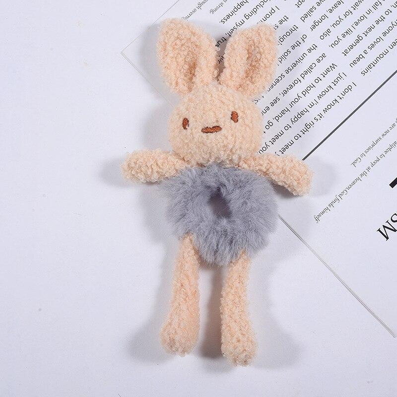 Cartoon Tier Gummiband für Frauen Mädchen Plüsch Pferdeschwanz Maruko Haargummi Elastischer Haarring Kopfschmuck Kinder Haaraccessoires