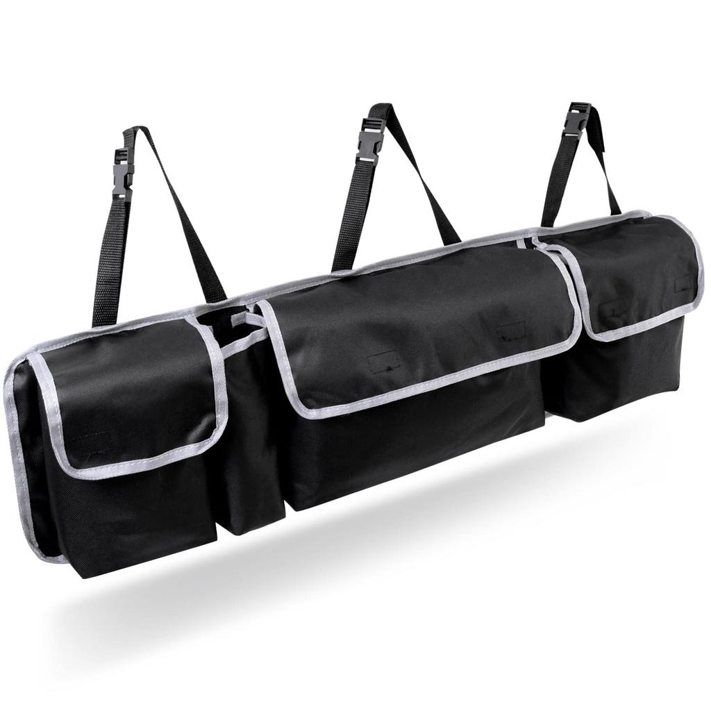 Car Storage Bag Car Trunk Large Car Storage Be Used In the Back Seat or Trunk Storage (Black/4 Pockets) Box, Capacity, Foldable, Pockets, "Can Trunk"