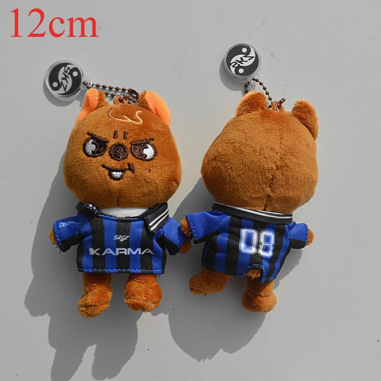 New KPOP Skzoo Plush Keychain Korean Ide Pendant Toy Keychain Fan Collection Giftsol Felix HyunJin Jisung Plush Cartoon