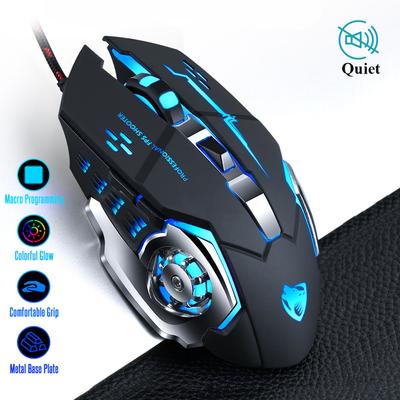 Pro Gamer Gaming Mouse 8D 3200DPI Adjustable Wired Optical LED Computer Mice USB Cable Silent Mouse for Laptop