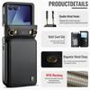 Applicable to Samsung Z Flip7 mobile phone leather case New Z FLIP7 folding mobile phone case diagonal span card protective case