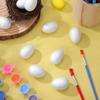 50Pcs Egg Foam Easter DIY Solid Painting White 4Cm Festival Craft Accessories Wedding Halloween Christmas Harvest Decor