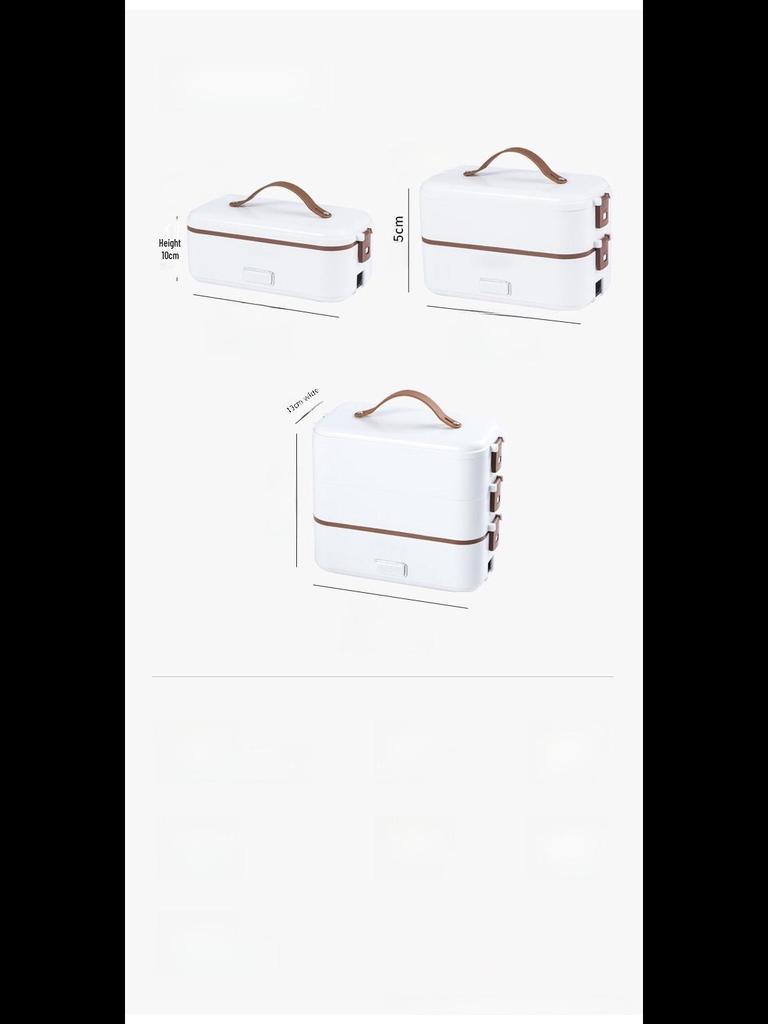 Elektrische Lunchbox mit Doppelspannung, Heiz- und Dampffunktion und Wärmespeicherung