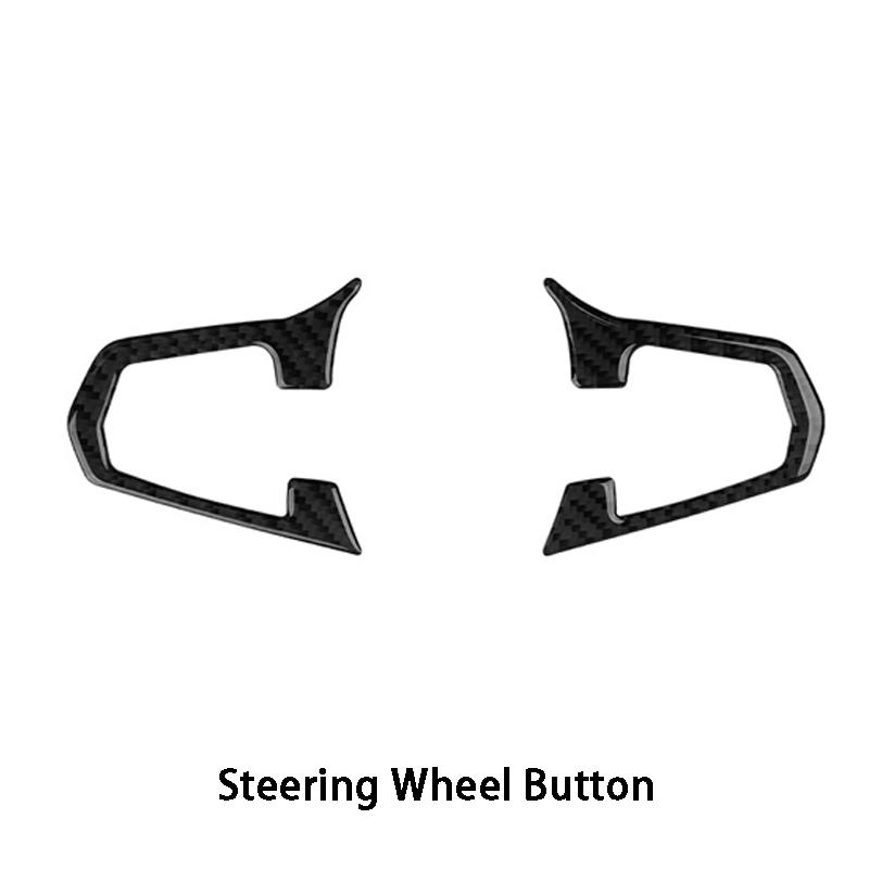 

2 шт., углеродное волокно, накладка на кнопку рулевого колеса, наклейки, Стайлинг автомобиля для BMW, новый X3 X4 G01 G02 G08 2018-2022, автомобиль 2Pcs