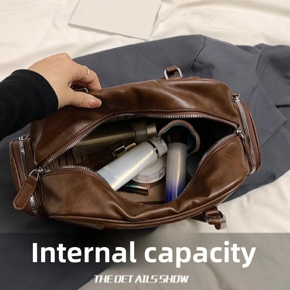 Tote Storage PU Handbag Multiple Pockets Messenger Bag Versatile PU Underarm Bag  Women