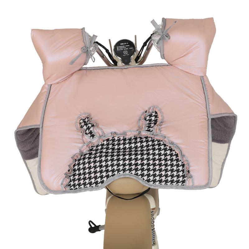 Universal Windproof Waterproof Plush Cover for Electric Vehicle Windshield and Motorcycle