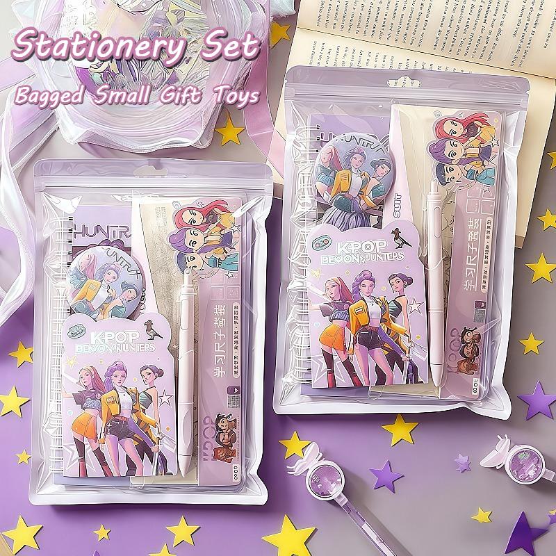 Practical Study Stationery Set KPOP Demon Hunters Student Reward Small Gifts Birthday Gift for Boys Girls Fans Collection