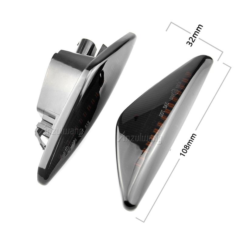 2pcs Flowing Turn Signal Light Dynamic LED Side Marker Side Indicator For BMW X5 E70 X6 E71 E72 X3 F25