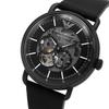 Emporio Armani AR60028 Multifunktions-Herrenuhr mit schwarzem Lederarmband