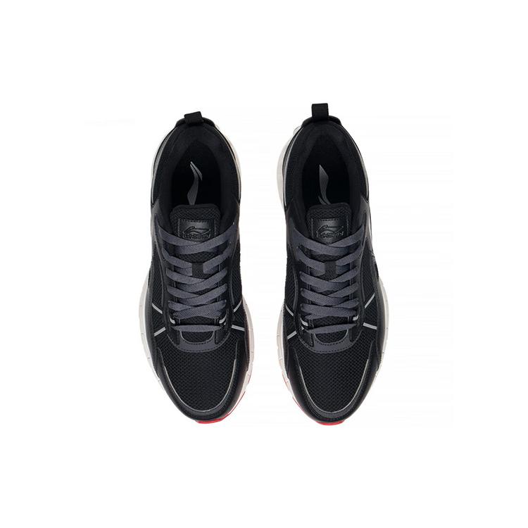 Li Ning Comfortable Textile, Leather Cushioning Slip Resistant Abrasion Resistant Breathable Lightweight Low top ARSS063-1