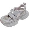 Retro white bag head thick-soled sports sandals for women's summer wear 2025 new models with skirts to increase the height of soft-soled dad shoes