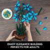 City Creativity Bouquet Flower Cymbidium Faberi Bonsai Potted Plant Home Decoration Building Blocks Bricks Kids Toys