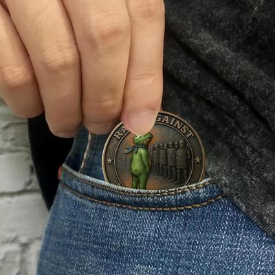 Portland Frog Coin Vintage Frog Resist Coin Commemorative Inspirational Challenge Coin Collectible Gift for Inspiration Support Free Spirits