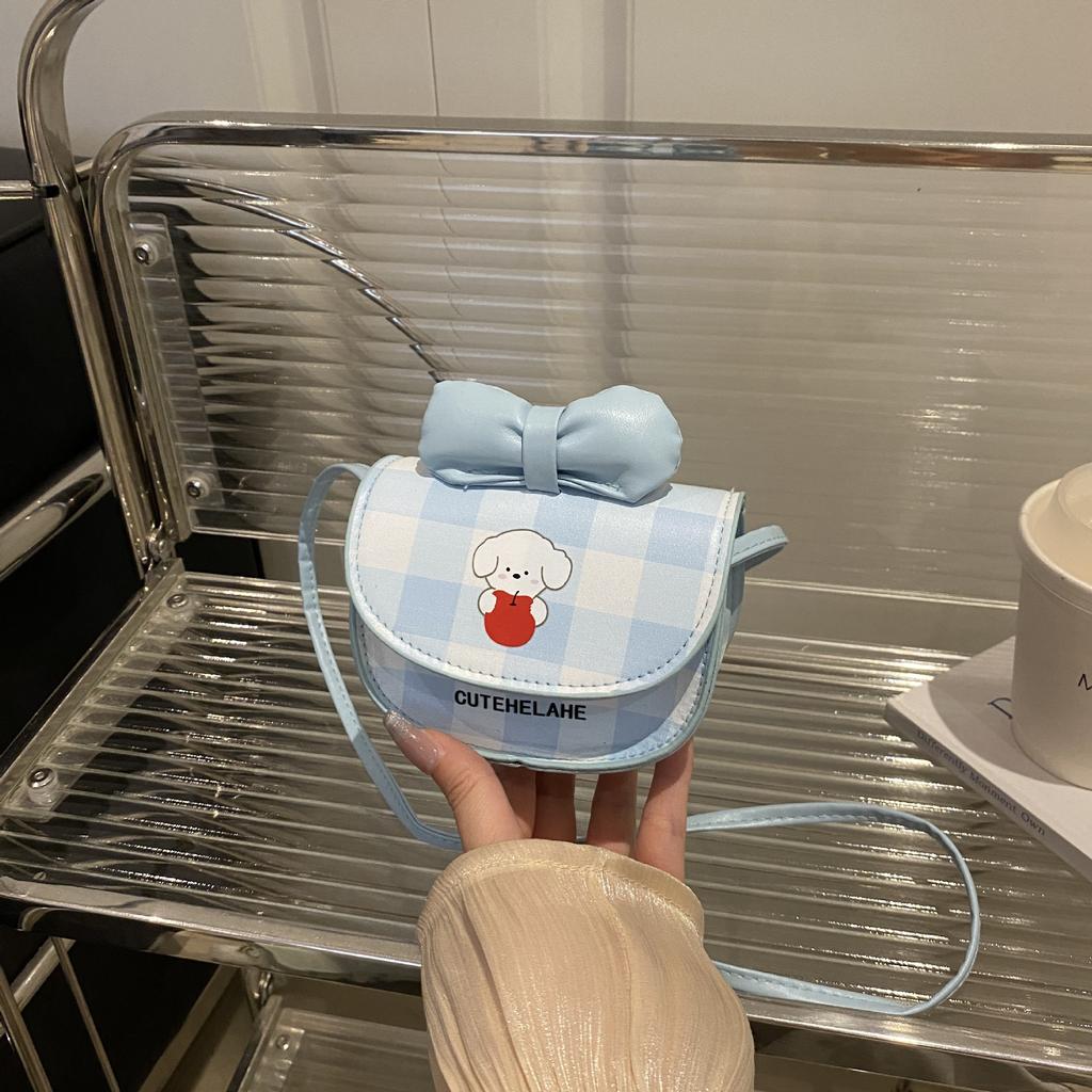 Children's Bag 2025 New Cute Bow Girl Mini Cross Bag Sweet Little Girl Parent-child Messenger Bag