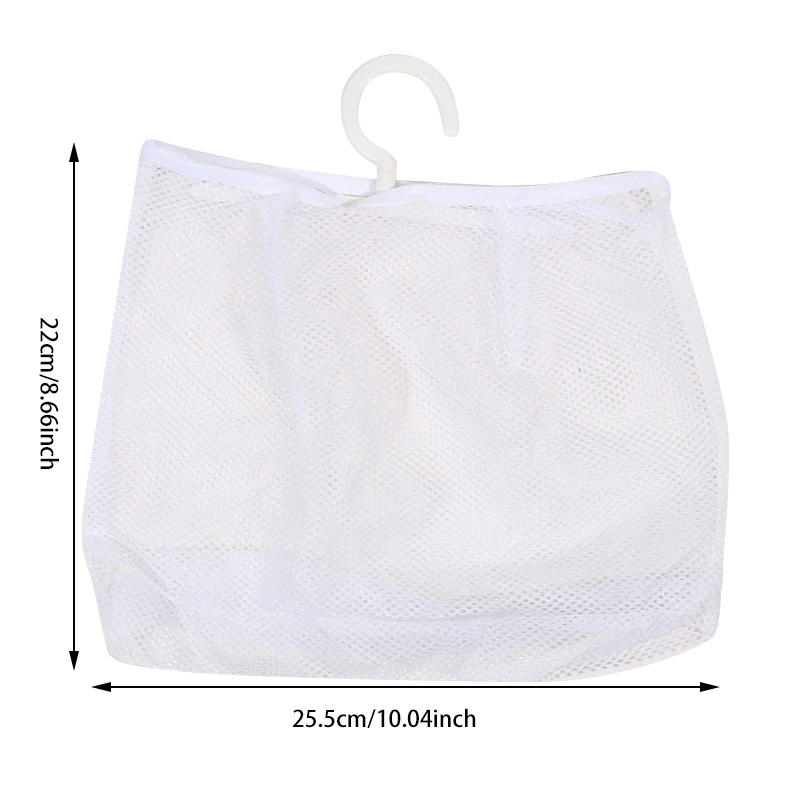Wall Mounted Dirty Clothes Basket Foldable Mesh Laundry Bag For Bathroom Bedroom Household Storage Hanging Organizer Space Saving Hamper