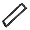 Shower Room Handle Glass Door Handle Stainless Steel Square Dumb Black 300 Mm Hole Bilateral Handle