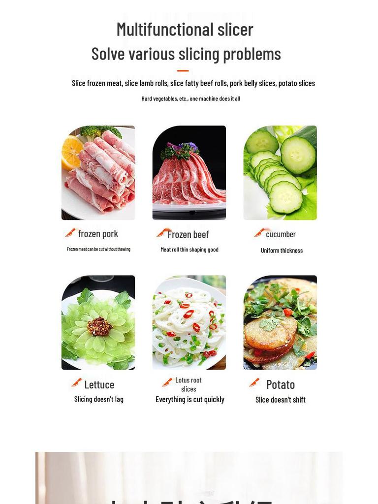 Zundining Genuine Mutton-Multi Meat & Potato Slicer