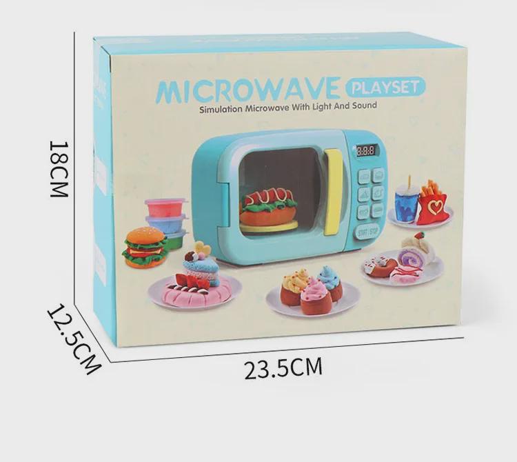 Children's Interactive Microwave Toy - Fun Kitchen Appliance for Play Cooking