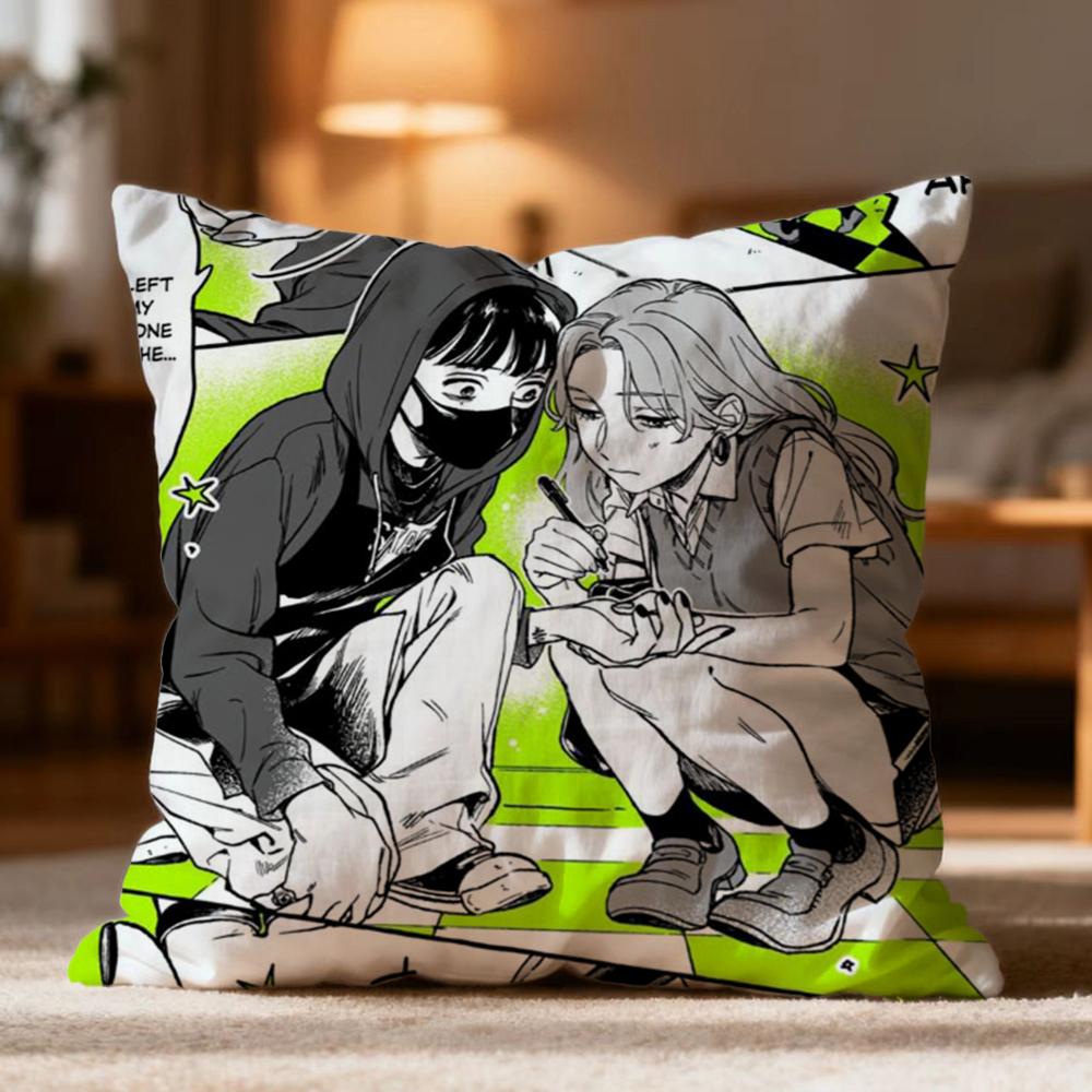 Fashion KKoga Mitsukied Cushion Cover Soft Washable Pillow Case Multi-Scene for Couch Bed Travel Office Use