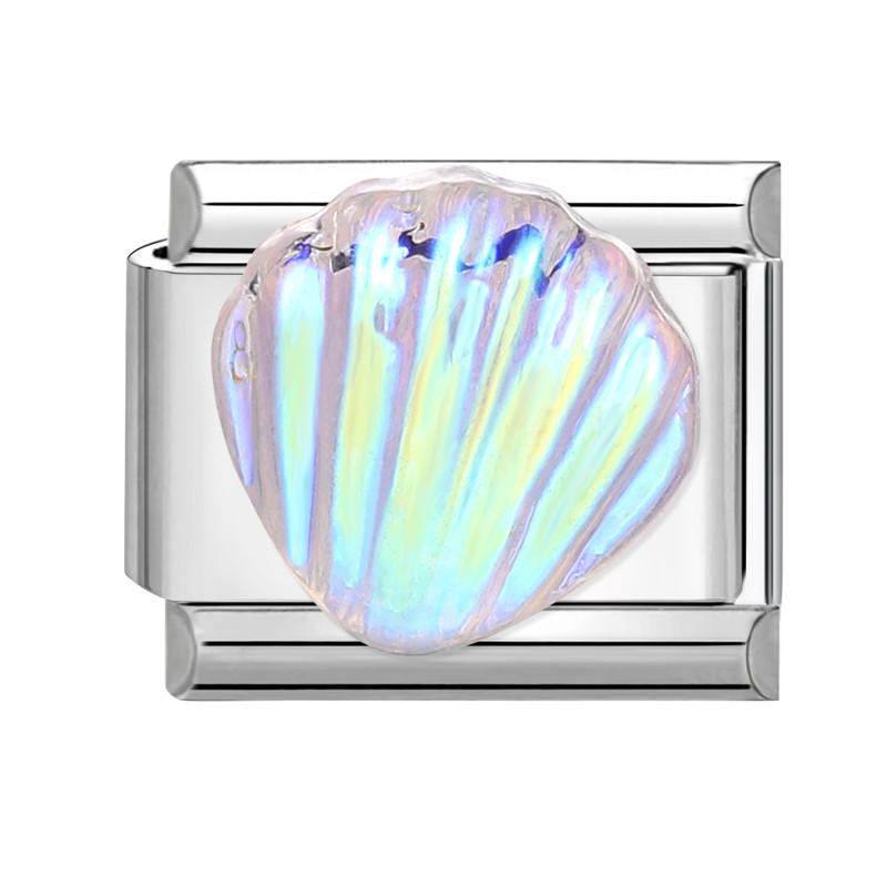 Fashion Starfish Sea Shell Whale Jellyfish Blue Italian Charm Links Fit 9mm Stainless Steel Bracelet Women Jewelry DIY Making