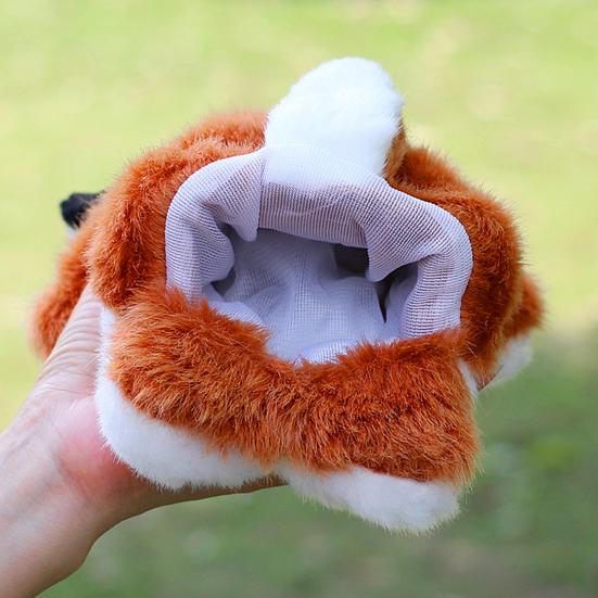 25cm Fox Puppet Cute Animal Doll Plush Toys Hand Flexibility Training