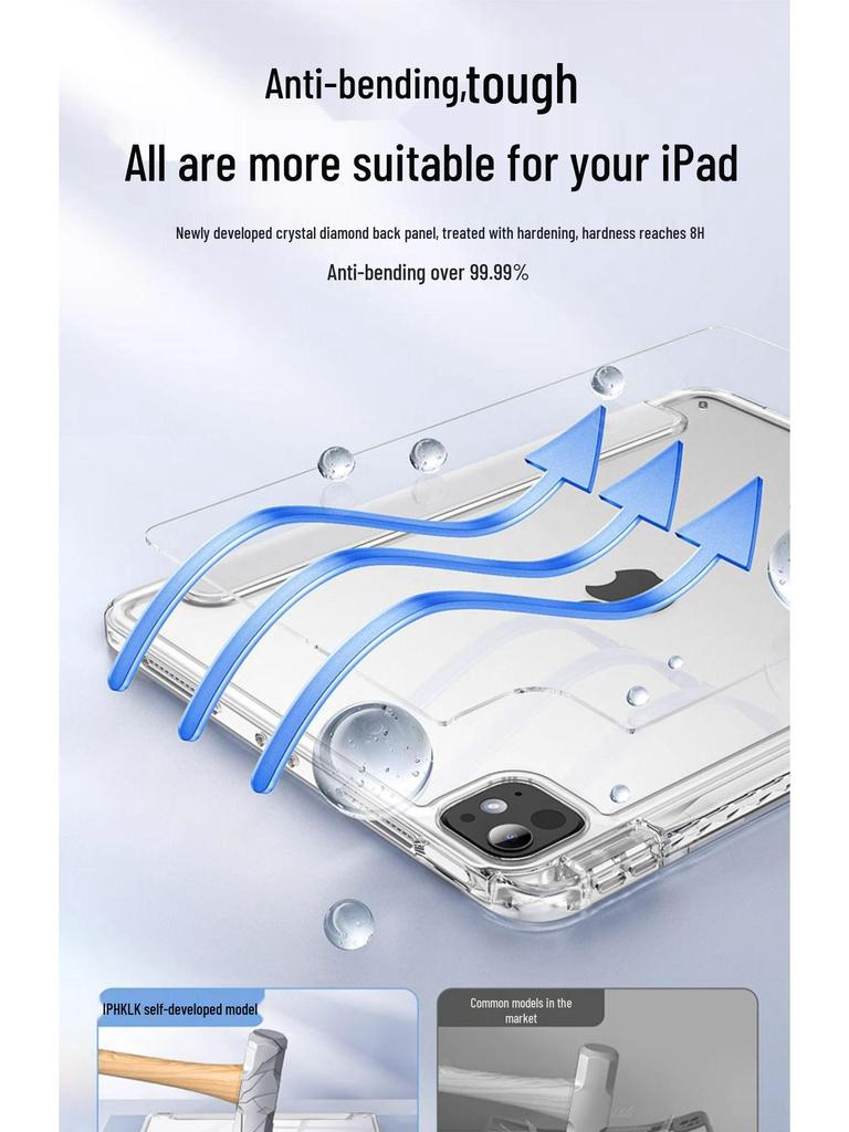 iPad Air 11th Gen Protective Case 2025 with Pen Slot for 7/6/5 Tablet Pro, Mini 10.2