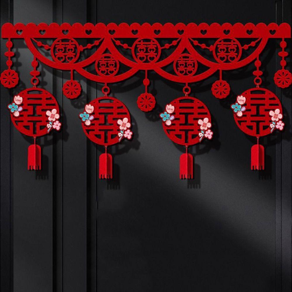 Chinese Style Hanging Banner Non-woven Wall Ornaments Wall Hanging Pendant  Curtains Decor