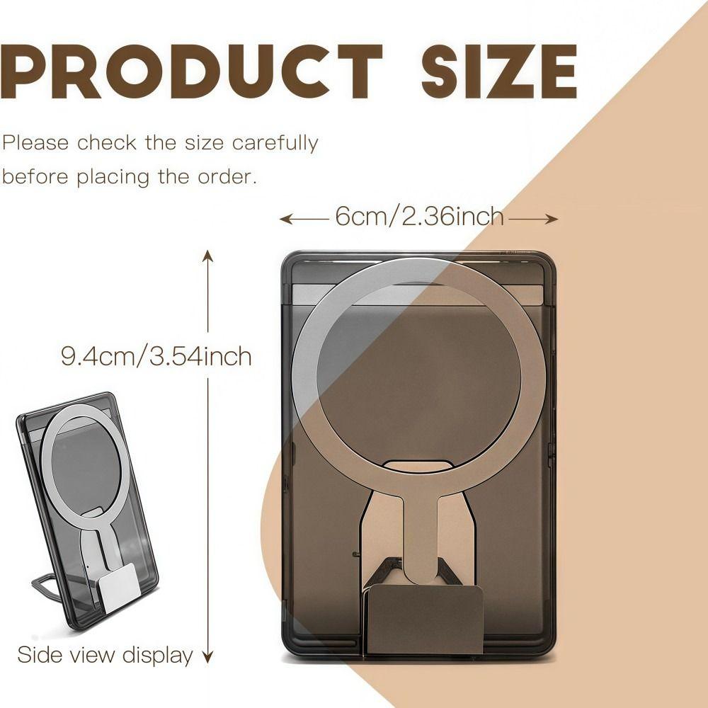 Scratch-resistant For MagSafe Wallet Transparent Simple Phone Magnetic Card Holder Acrylic for iPhone 17 16 15 14 13 12 11