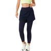 Fitness Fake Two Skinny Sports Pants Women's Blue Black