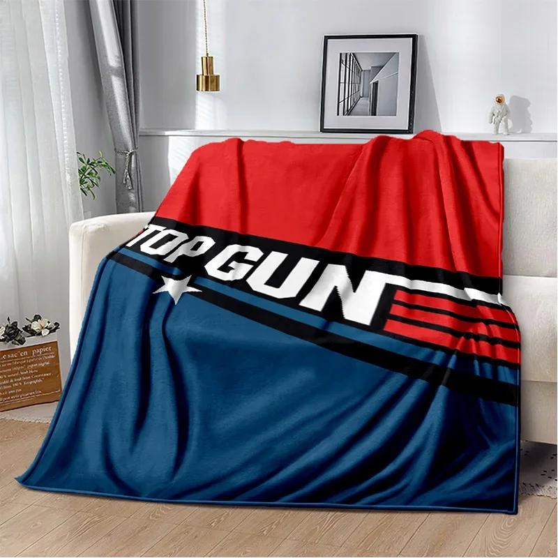 Top Gun Classic Movie Sign 3D Blanket,Soft Throw Blanket for Home Bedroom Bed Sofa Picnic Travel Office Rest Cover Blanket Kids