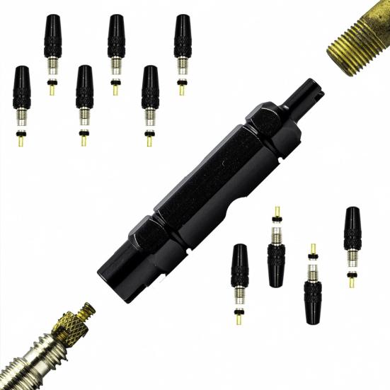 Presta Valve Core Kit Rustproof Corrosion Resistant Reliable Performance Universally Compatible Presta Valve Cores Caps Set