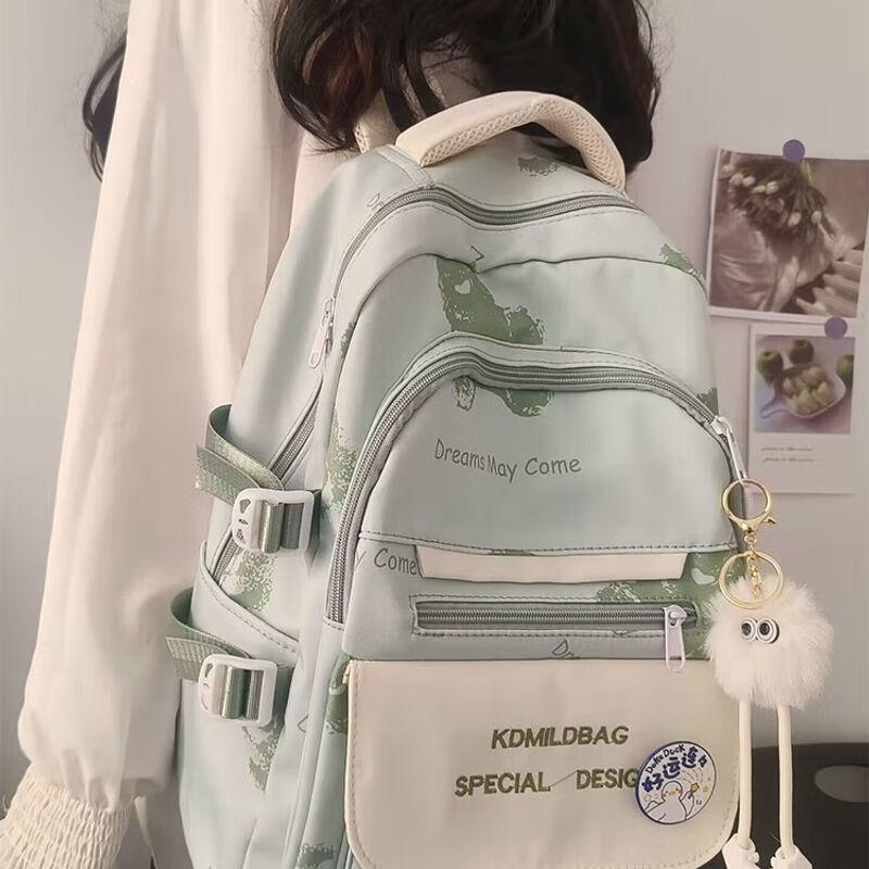 Qiuqiao Multi-Layer Student Backpack One Size