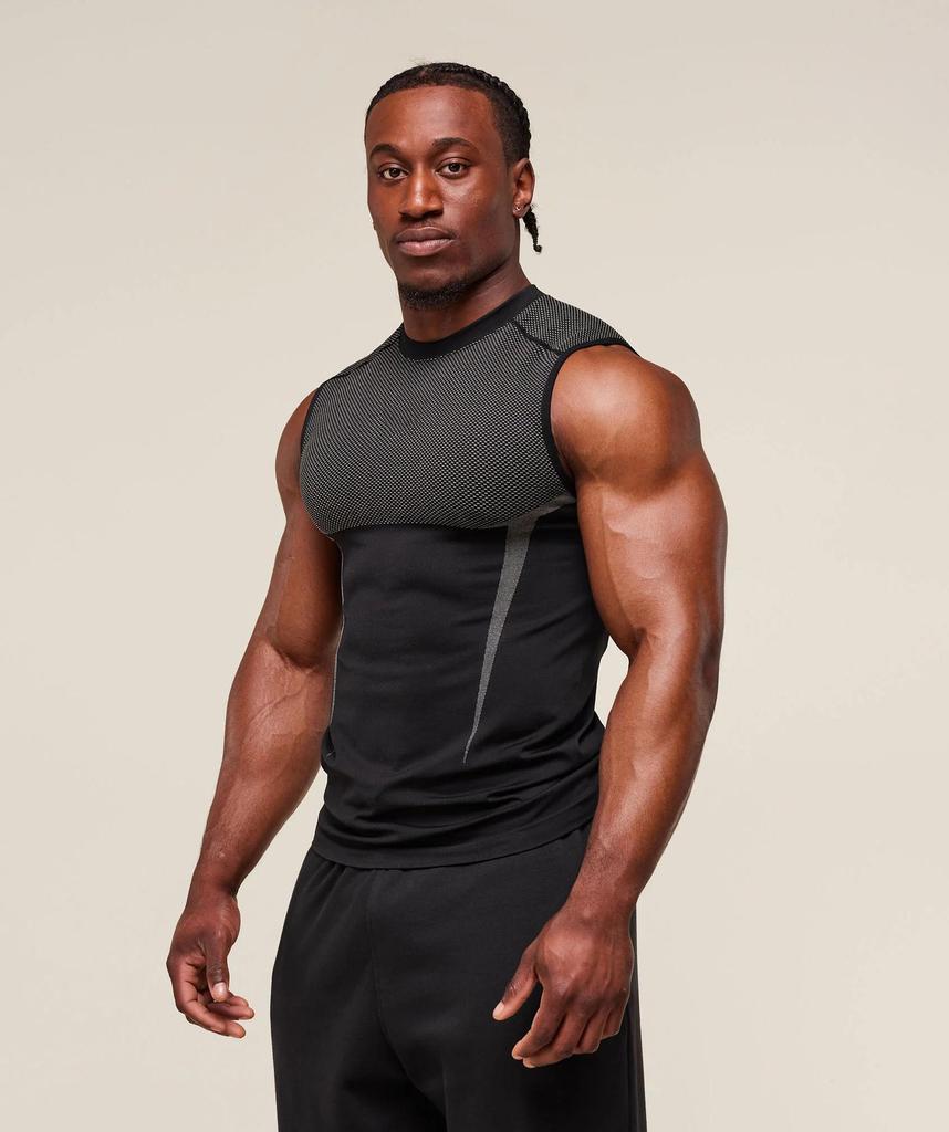 Men's Seamless Quick-Dry Sleeveless Running Tank Top