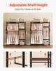 Clothing Garment Rack, Heavy Duty Clothes Rack, 6 Adjustable Tiers Clothes Racks with Steel Frame, 363 kg Load Capacity Closet Wardrobe with 3 Hanging