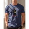 Men Summer T-shirt Firefighter Heartbeat ECG Graphic Print Short Sleeve O-neck Casual Tee Fireman Hero Gift Breathable Tops