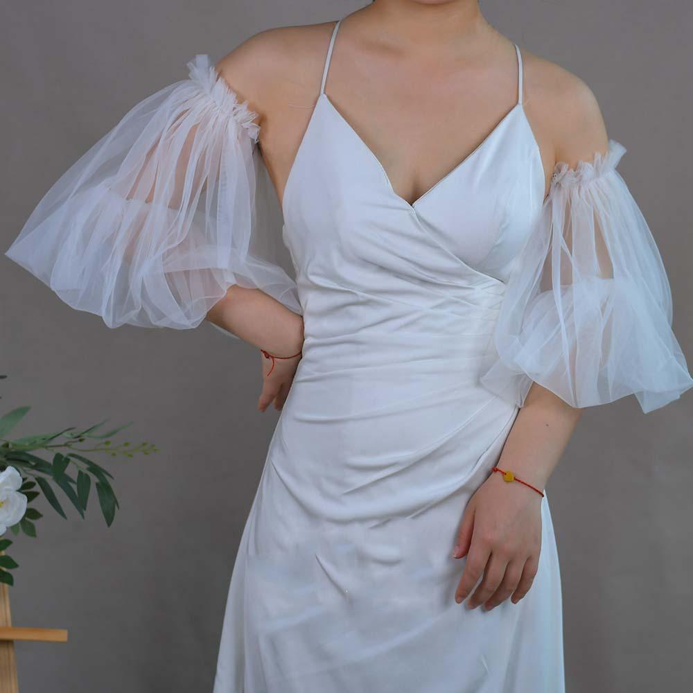 Yarn Wedding Long Sleeves Korean Style Pleated Lace Arm Covers Gift Bridal Arm Sleeves  Cosplay
