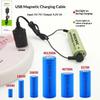 Universal Magnetic Lithium Battery Charger 1Pc Durable USB Charging Cable for Home Office Electronics Charge