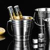 Yousheng Stainless Steel Ice Bucket, with Handle Portable Beverage Tub, Mirror Polished Durable Ice Tub, for Bars Parties KTV Beverage