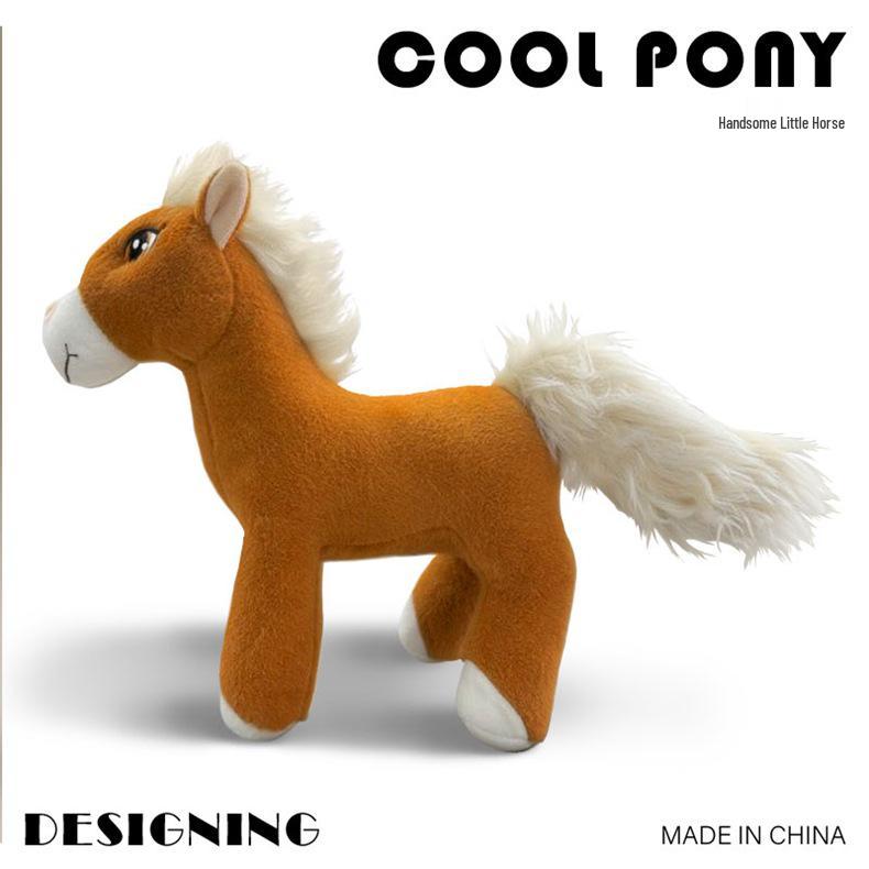 Charming Little Horse Figurine with Silky Smooth Finish and Lively Eyes