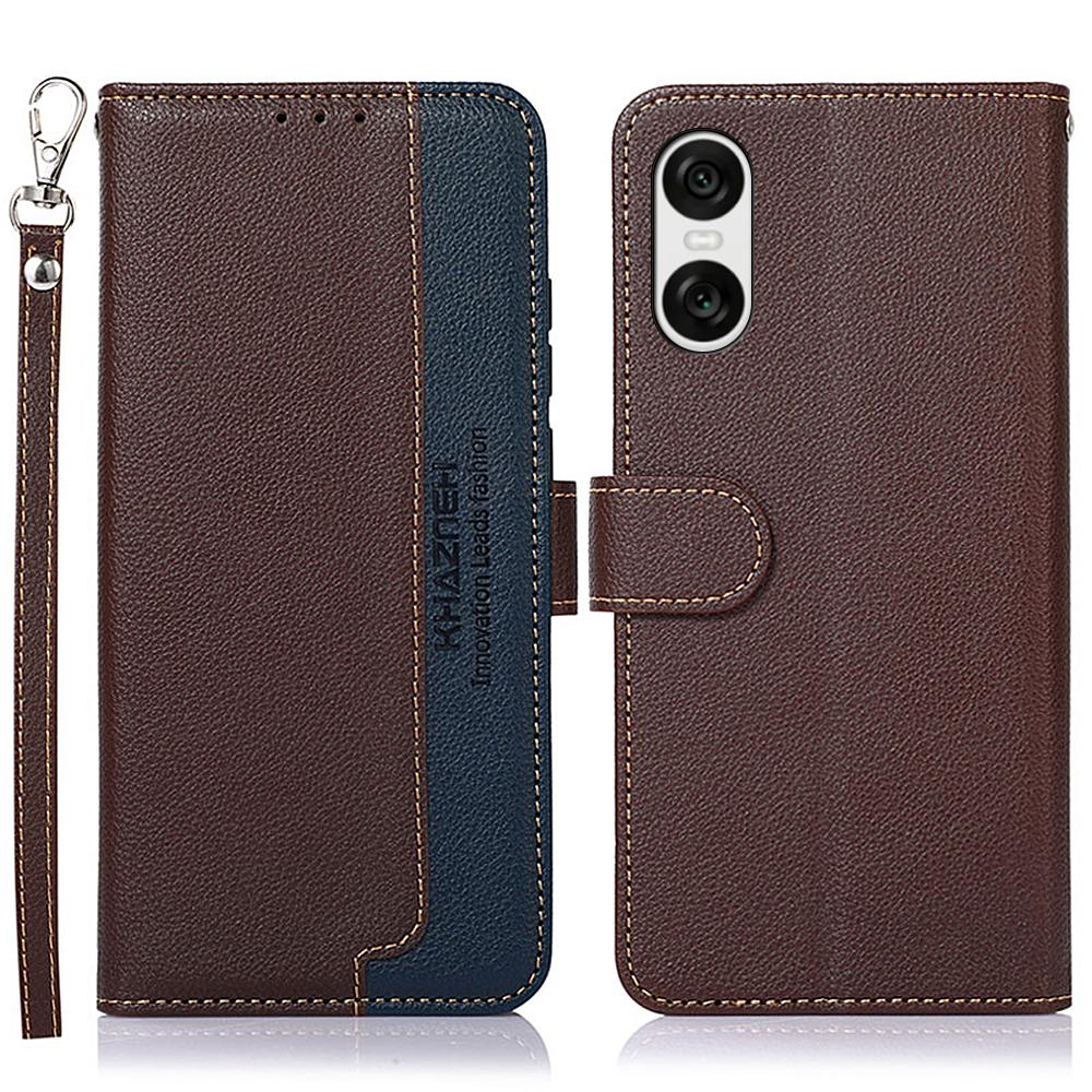 KHAZNEH For Sony Xperia 10 VI Case RFID Blocking Wallet Leather Flip Phone Cover