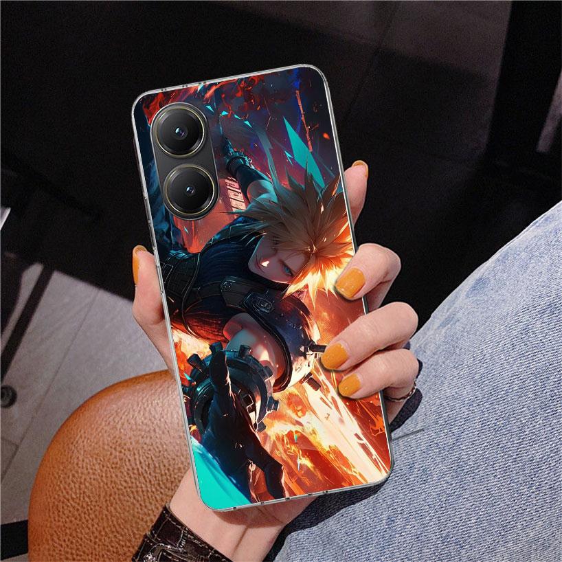 

Final Fantasy FF VII Phone Case For Xiaomi Poco X7 X6 X5 Pro F7 Ultra Redmi 15C 15 13C 13 12C 12 10 10A 10C 9 9A 9C 9T Cover Poc Xiaomi Poco F7 Pro