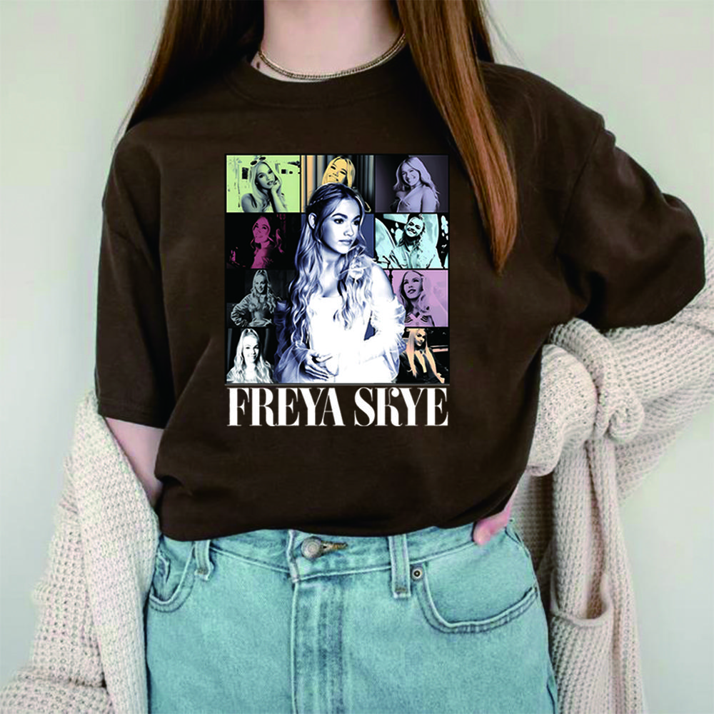 Vintage Freya Skye Tshirt Descendants Zombies Worlds Collide Tour The Rise of Red Tee Y2k Top Trendy Casual Short Sleeves Tops